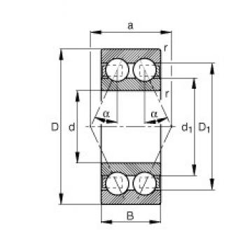 15 mm x 35 mm x 15,9 mm  FAG 3202-BD-TVH  Rolamentos de esferas de contato angular